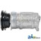 A & I Products Compressor, New, A6 w/ Clutch (1 groove 5.75" pulley, 12V) 7.9" x12.6" x8.1" A-500-6000 - alternate 2